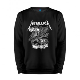 Мужской свитшот хлопок с принтом Metallica в Санкт-Петербурге, 100% хлопок |  | metalica | metallica | группа | джеймс хэтфилд | кирк хэмметт | ларс ульрих | метал | металика | металлика | миталика | музыка | роберт трухильо | рок | трэш | трэшметал | хард | хеви