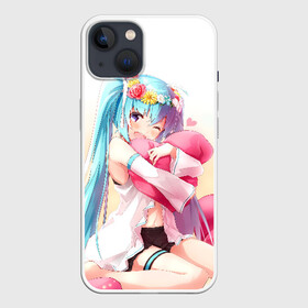 Чехол для iPhone 13 с принтом Милый ангел в Санкт-Петербурге,  |  | anime | character | geisha | hatsune miku | japan | kimono | manga | style | аниме | вокалоид | девушки | манга | мульт | оружие | сёдзё | сериал | хатсуне мику