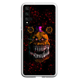 Чехол для Honor 20 с принтом FNAF Nightmare в Санкт-Петербурге, Силикон | Область печати: задняя сторона чехла, без боковых панелей | Тематика изображения на принте: blood | five nights at freddy’s | fnaf | game | horror | игра | кровь | пять ночей у фредди | ужас | фнаф | фреди