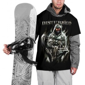 Накидка на куртку 3D с принтом Disturbed в Санкт-Петербурге, 100% полиэстер |  | disturbed | heavy metal | the guy | группы | метал | рок