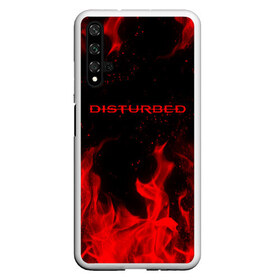 Чехол для Honor 20 с принтом DISTURBED (НА СПИНЕ) в Санкт-Петербурге, Силикон | Область печати: задняя сторона чехла, без боковых панелей | disturbed | дистурбед