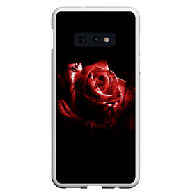 Чехол для Samsung S10E с принтом Кровавая роза в Санкт-Петербурге, Силикон | Область печати: задняя сторона чехла, без боковых панелей | Тематика изображения на принте: брызги | кровавая роза | кровь | роза | цветы