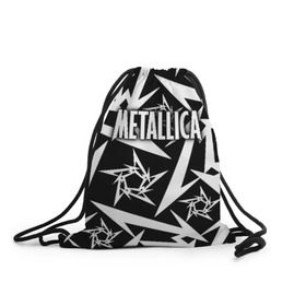 Рюкзак-мешок 3D с принтом Metallica в Санкт-Петербурге, 100% полиэстер | плотность ткани — 200 г/м2, размер — 35 х 45 см; лямки — толстые шнурки, застежка на шнуровке, без карманов и подкладки | metalica | metallica | группа | джеймс хэтфилд | кирк хэмметт | ларс ульрих | метал | металика | металлика | миталика | музыка | роберт трухильо | рок | трэш | трэшметал | хард | хеви