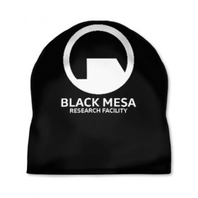 Шапка 3D с принтом BLACK MESA в Санкт-Петербурге, 100% полиэстер | универсальный размер, печать по всей поверхности изделия | aperture laboratorie | black mesa | gordon freeman | half life | half life 3 | valve | блэк меса | вэлв | гордон фриман | халф лайф