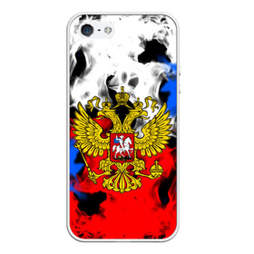 Чехол для iPhone 5/5S матовый с принтом RUSSIA Flame Collection в Санкт-Петербурге, Силикон | Область печати: задняя сторона чехла, без боковых панелей | fire | flame | russia | sport | tricolor | герб | огонь | патриот | патриотизм | пламя | россия | спорт | триколор | флаг россии