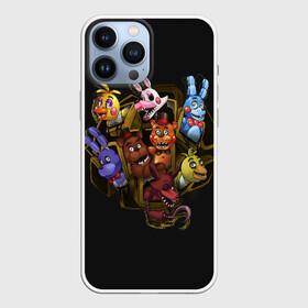 Чехол для iPhone 13 Pro Max с принтом Five Nights at Freddy в Санкт-Петербурге,  |  | 4 | animation | bonnie | chica | fnaf | foxy | freddy | funny | horror | pizza | scary | sfm | бонни | майк | ночей | пять | ужас | фокси | фредди | чика | шмидт