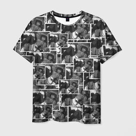 Мужская футболка 3D с принтом Pop art SENPAI в Санкт-Петербурге, 100% полиэфир | прямой крой, круглый вырез горловины, длина до линии бедер | amv | anime | pop art | senpai | style | аниме | безумство | бикини | кохай | кросотки | микс | поп арт | сёдзё | семпай