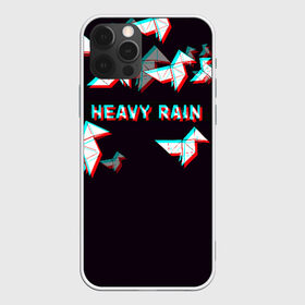 Чехол для iPhone 12 Pro Max с принтом Heavy Rain (Glitch) в Санкт-Петербурге, Силикон |  | 3d | game | glitch | heavy rain | геометрия | глитч | игра | надпись | оригами | хеви рейн