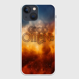 Чехол для iPhone 13 mini с принтом Good Omens в Санкт-Петербурге,  |  | good | omens | sheen | tennant | азирафель | ангел | благие знамения | демон | кроули | падший | теннант | шин