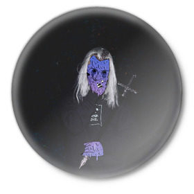 Значок с принтом Ghostemane в Санкт-Петербурге,  металл | круглая форма, металлическая застежка в виде булавки | ghostemane | гоустмэйн