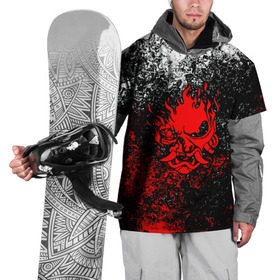 Накидка на куртку 3D с принтом SAMURAI KEANU REEVES в Санкт-Петербурге, 100% полиэстер |  | Тематика изображения на принте: cyberpunk | cyberpunk 2077 | samurai | киберпанк