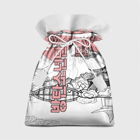 Подарочный 3D мешок с принтом BTS в Санкт-Петербурге, 100% полиэстер | Размер: 29*39 см | Тематика изображения на принте: bangtan | bighit | boy | fake love | j hope | jimin | jin | jungkook | korea | kpop | live | luv | mic drop | rm | suga | v | with | бтс | кей | поп
