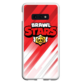 Чехол для Samsung S10E с принтом Brawl Stars в Санкт-Петербурге, Силикон | Область печати: задняя сторона чехла, без боковых панелей | brawl | bs | fails | leon | stars | supercell | tick | бой | босс | бравл | броубол | бс | герои | драка | звезд | осада | сейф | старс | цель