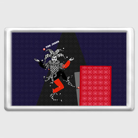 Магнит 45*70 с принтом The joker в Санкт-Петербурге, Пластик | Размер: 78*52 мм; Размер печати: 70*45 | джокер | игра | карта