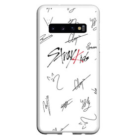 Чехол для Samsung Galaxy S10 с принтом STRAY KIDS АВТОГРАФЫ в Санкт-Петербурге, Силикон | Область печати: задняя сторона чехла, без боковых панелей | Тематика изображения на принте: бан чан | ли ноу | стрей кидс | стрэй кидс. | сынмин | уджин | феликс | хан | хёнджин | чанбин