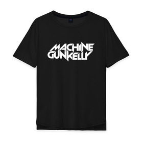 Мужская футболка хлопок Oversize с принтом MACHINE GUN KELLY в Санкт-Петербурге, 100% хлопок | свободный крой, круглый ворот, “спинка” длиннее передней части | colson | diablo | gun | hotel | kelly | mgk | ган | келли | колсон | машин | мгк | мджикей