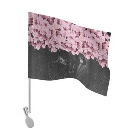 Флаг для автомобиля с принтом One Spring Night в Санкт-Петербурге, 100% полиэстер | Размер: 30*21 см | весеняяночь | героисериалов | дорама | кимчжунхан | корейский | корейскийсериал | сериал | ханджимин