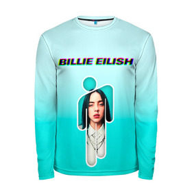 Мужской лонгслив 3D с принтом Billie Eilish в Санкт-Петербурге, 100% полиэстер | длинные рукава, круглый вырез горловины, полуприлегающий силуэт | ayelish | bad guy | bellyache | bilie eilish | bilie elish | billie | billie eilish | eilish | electronic | elish | music | билли айлиш | эйлиш | элиш