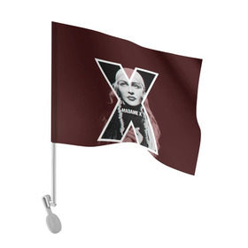 Флаг для автомобиля с принтом MADAMEX в Санкт-Петербурге, 100% полиэстер | Размер: 30*21 см | madamex | madonna | newalbom | мадонна | певица