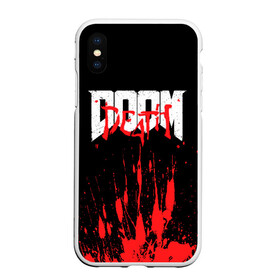 Чехол для iPhone XS Max матовый с принтом DOOM Bloody в Санкт-Петербурге, Силикон | Область печати: задняя сторона чехла, без боковых панелей | 2019 | bethesda | demon | doom | eternal | ethernal | game | games | logo | monster | runes | демон | дум | дуум | етернал | игра | игры | какодемон | кровь | лого | логотип | монстр | монстры | руны | символ | этернал