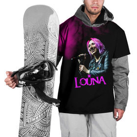 Накидка на куртку 3D с принтом Louna в Санкт-Петербурге, 100% полиэстер |  | louna | tracktor bowling | альтернативный | вит | група | группа | лоуна | лу | луна | лусинэ геворкян | метал | нюметал | панк | панкрок | пилот | рок | ру | серж | трактор боулинг