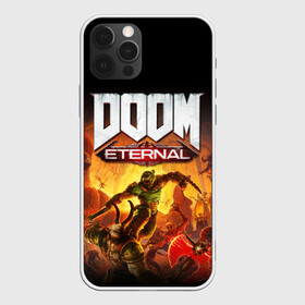 Чехол для iPhone 12 Pro с принтом DOOM Eternal в Санкт-Петербурге, силикон | область печати: задняя сторона чехла, без боковых панелей | 2019 | bethesda | demon | doom | eternal | ethernal | game | games | logo | monster | runes | демон | дум | дуум | етернал | игра | игры | какодемон | кровь | лого | логотип | монстр | монстры | руны | символ | этернал