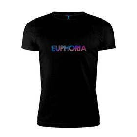 Мужская футболка премиум с принтом сериал Euphoria в Санкт-Петербурге, 92% хлопок, 8% лайкра | приталенный силуэт, круглый вырез ворота, длина до линии бедра, короткий рукав | Тематика изображения на принте: zendaya | зендея | ру беннетт | сериал euphoria | эйфория