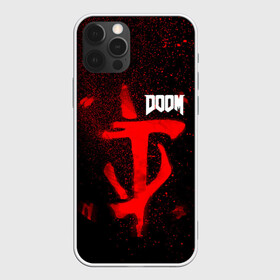 Чехол для iPhone 12 Pro с принтом DOOM в Санкт-Петербурге, силикон | область печати: задняя сторона чехла, без боковых панелей | 2019 | bethesda | demon | doom | eternal | ethernal | game | games | logo | monster | runes | демон | дум | дуум | етернал | игра | игры | какодемон | кровь | лого | логотип | монстр | монстры | руны | символ | этернал