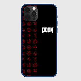 Чехол для iPhone 12 Pro с принтом DOOM - Руны в Санкт-Петербурге, силикон | область печати: задняя сторона чехла, без боковых панелей | 2019 | bethesda | demon | doom | eternal | ethernal | game | games | logo | monster | runes | демон | дум | дуум | етернал | игра | игры | какодемон | кровь | лого | логотип | монстр | монстры | руны | символ | этернал