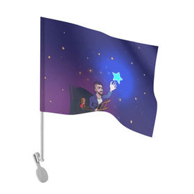 Флаг для автомобиля с принтом JONY Звезда в Санкт-Петербурге, 100% полиэстер | Размер: 30*21 см | jony | звезда | лали | певец | тыменяпленила | янея