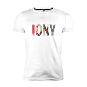 Мужская футболка премиум с принтом Jony Аллея в Санкт-Петербурге, 92% хлопок, 8% лайкра | приталенный силуэт, круглый вырез ворота, длина до линии бедра, короткий рукав | jony | аллея | лали | певец | тыменяпленила | янея