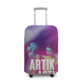 Чехол для чемодана 3D с принтом Asti & Artik в Санкт-Петербурге, 86% полиэфир, 14% спандекс | двустороннее нанесение принта, прорези для ручек и колес | 7 | astiartik | грустныйдэнс | невероятно | неделимы | подгипнозом