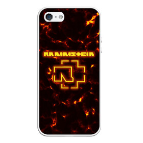 Чехол для iPhone 5/5S матовый с принтом Rammstein Feuer в Санкт-Петербурге, Силикон | Область печати: задняя сторона чехла, без боковых панелей | amerika | art | du hast | germany | logo | mutter | rammstein | rock | till lindemann | арт | германия | группа | логотип | музыка | немецкая группа | немцы | песня | раммштайн | рамштайн | рок