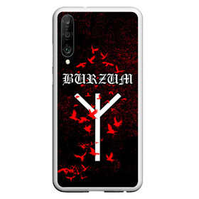 Чехол для Honor P30 с принтом Burzum Algiz Rune в Санкт-Петербурге, Силикон | Область печати: задняя сторона чехла, без боковых панелей | Тематика изображения на принте: algiz | art | burz | burzum | horror | logo | merch | music | rune | альгиз | арт | бурз | бурзум | варг викернес | группа | логотип | мерч | метал | мистика | музыка | надпись | норвегия | норвежская группа | норги | руна | толкиен