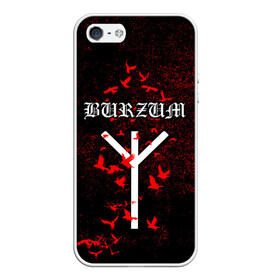 Чехол для iPhone 5/5S матовый с принтом Burzum Algiz Rune в Санкт-Петербурге, Силикон | Область печати: задняя сторона чехла, без боковых панелей | Тематика изображения на принте: algiz | art | burz | burzum | horror | logo | merch | music | rune | альгиз | арт | бурз | бурзум | варг викернес | группа | логотип | мерч | метал | мистика | музыка | надпись | норвегия | норвежская группа | норги | руна | толкиен