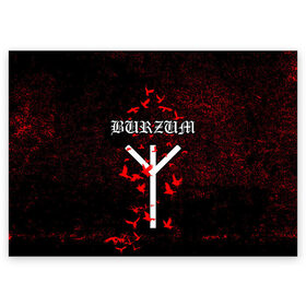 Поздравительная открытка с принтом Burzum Algiz Rune в Санкт-Петербурге, 100% бумага | плотность бумаги 280 г/м2, матовая, на обратной стороне линовка и место для марки
 | algiz | art | burz | burzum | horror | logo | merch | music | rune | альгиз | арт | бурз | бурзум | варг викернес | группа | логотип | мерч | метал | мистика | музыка | надпись | норвегия | норвежская группа | норги | руна | толкиен