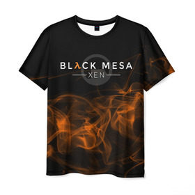 Мужская футболка 3D с принтом HALF-LIFE - Black Mesa: XEN в Санкт-Петербурге, 100% полиэфир | прямой крой, круглый вырез горловины, длина до линии бедер | black | counter | csgo | freeman | gordon | half | half life | halflife | lambda | life | logo | mesa | portal | strike | xen | гордон | контр | лайф | лого | портал | символ | страйк | фримен | халф | халф лайф | халфлайф