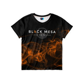 Детская футболка 3D с принтом HALF-LIFE - Black Mesa: XEN в Санкт-Петербурге, 100% гипоаллергенный полиэфир | прямой крой, круглый вырез горловины, длина до линии бедер, чуть спущенное плечо, ткань немного тянется | black | counter | csgo | freeman | gordon | half | half life | halflife | lambda | life | logo | mesa | portal | strike | xen | гордон | контр | лайф | лого | портал | символ | страйк | фримен | халф | халф лайф | халфлайф