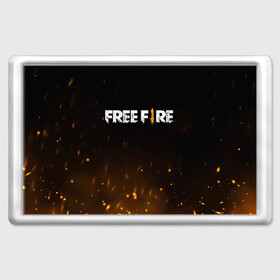 Магнит 45*70 с принтом FREE FIRE в Санкт-Петербурге, Пластик | Размер: 78*52 мм; Размер печати: 70*45 | battle | battlegrounds | fire | free | game | games | garena | logo | mobile | royale | батлграунд | битва | гарена | гарено | игра | игры | королевская | лого | логотип | мобайл | онлайн | символ | фаер | фаир | фри