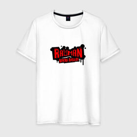 Мужская футболка хлопок с принтом RAYMAN RAVING RABBIDS в Санкт-Петербурге, 100% хлопок | прямой крой, круглый вырез горловины, длина до линии бедер, слегка спущенное плечо. | 
