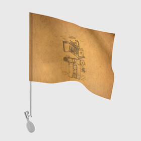 Флаг для автомобиля с принтом Photographic Camera Patent в Санкт-Петербурге, 100% полиэстер | Размер: 30*21 см | patent | идея | история | камера | патент | разработка | фотик | фотоаппарат | фотограф | чертеж | чертежи
