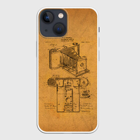 Чехол для iPhone 13 mini с принтом Photographic Camera Patent в Санкт-Петербурге,  |  | patent | идея | история | камера | патент | разработка | фотик | фотоаппарат | фотограф | чертеж | чертежи