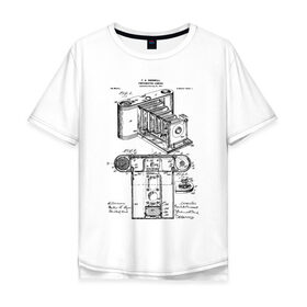 Мужская футболка хлопок Oversize с принтом Photographic Camera Patent в Санкт-Петербурге, 100% хлопок | свободный крой, круглый ворот, “спинка” длиннее передней части | patent | идея | история | камера | патент | разработка | фотик | фотоаппарат | фотограф | чертеж | чертежи