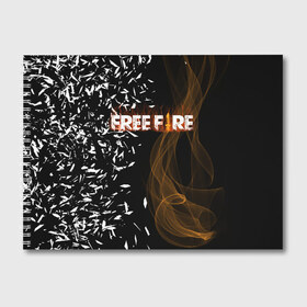 Альбом для рисования с принтом FREE FIRE в Санкт-Петербурге, 100% бумага
 | матовая бумага, плотность 200 мг. | free fire | free fire pc | game | garena | mobile game | royale | trsffb | битва онлайн | гарена | игра | огонь | свободный огонь | фри фаер