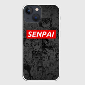 Чехол для iPhone 13 mini с принтом SENPAI | СЕНПАЙ в Санкт-Петербурге,  |  | ahegao | kawai | kowai | oppai | otaku | senpai | sugoi | waifu | yandere | ахегао | ковай | отаку | сенпай | яндере