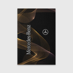 Обложка для паспорта матовая кожа с принтом Mercedes в Санкт-Петербурге, натуральная матовая кожа | размер 19,3 х 13,7 см; прозрачные пластиковые крепления | amg | mercedes | авто | автомобиль | иномарка | логотип | машина | мерседес | текстура