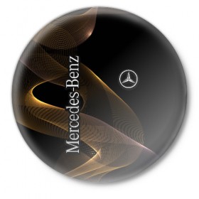 Значок с принтом Mercedes в Санкт-Петербурге,  металл | круглая форма, металлическая застежка в виде булавки | amg | mercedes | авто | автомобиль | иномарка | логотип | машина | мерседес | текстура