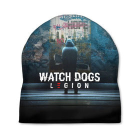 Шапка 3D с принтом WATCH DOGS LEGION в Санкт-Петербурге, 100% полиэстер | универсальный размер, печать по всей поверхности изделия | ded sec | fox | hacker | legion | watch dogs | watch dogs 2 | watch dogs legion | легион | хакер
