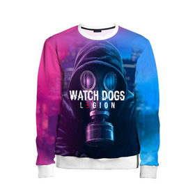 Детский свитшот 3D с принтом WATCH DOGS LEGION в Санкт-Петербурге, 100% полиэстер | свободная посадка, прямой крой, мягкая тканевая резинка на рукавах и понизу свитшота | Тематика изображения на принте: ded sec | fox | hacker | legion | watch dogs | watch dogs 2 | watch dogs legion | легион | хакер