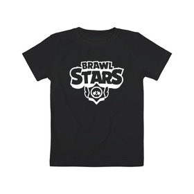 Детская футболка хлопок с принтом BRAWL STARS в Санкт-Петербурге, 100% хлопок | круглый вырез горловины, полуприлегающий силуэт, длина до линии бедер | android | brawl stars | colt | crow | games | leon | penny | poco. | shelly | spike | wanted | брав | бравл старс | звезды | игры | мобильные игры | старс